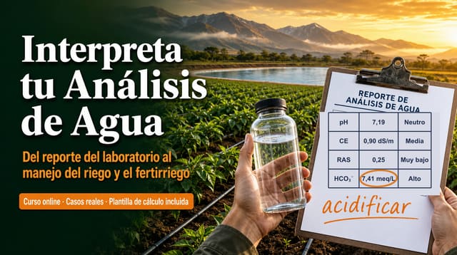 Portada del curso Interpreta tu Análisis de Agua